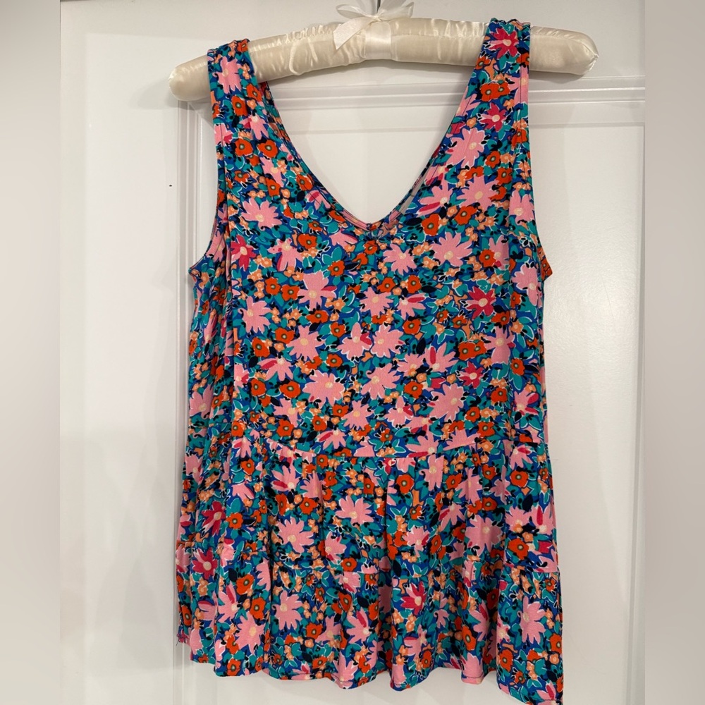 Loft Peplum Tank Blouse